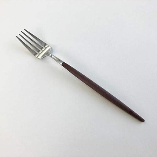 Cutipol GOA Brown Silver Dessert Fork G007B