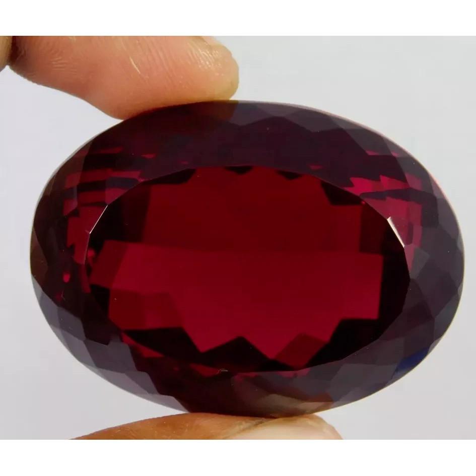 Natural Red Ruby Loose Gemstone Ebay Offer 58 ct Oval Cut for Jewelry Making and Gem Collections