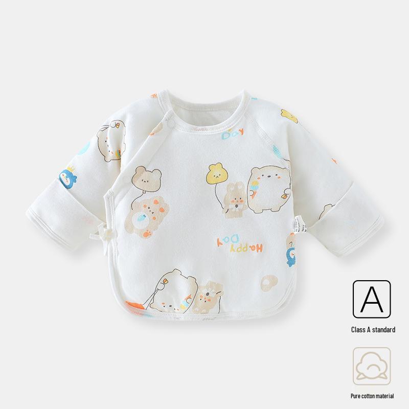 

Хлопковый стеганый костюм монаха для новорожденных, размер 52, на осень/зиму - Трехслойный теплый, бесшовный дизайн 52cm (0-1 month)