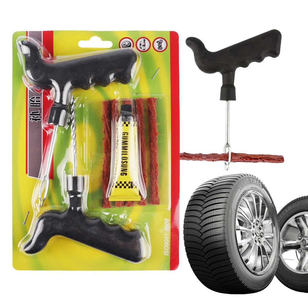 Car Tire Repair Kit, Repair Puncture Repair Kit | Fix Flat Tire Repair Kit,