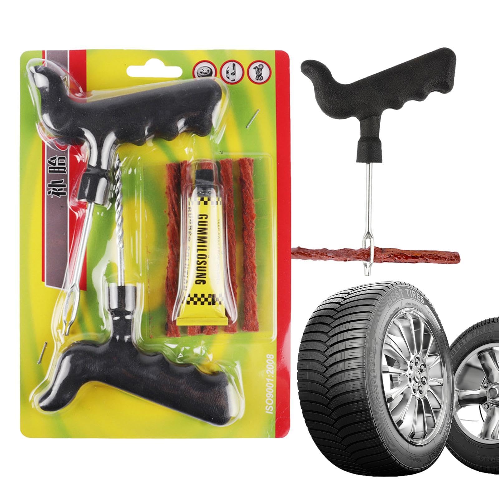 

Car Tire Repair Kit, Repair Puncture Repair Kit | Fix Flat Tire Repair Kit, Please refer to the description