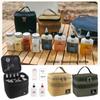 New Portable Outdoor Seasoning Bottle Package 15*14*14cm 3 Colors Picnic Seasoning Distribution Bottle Camping Barbecue Bottle