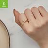 Popular Dachshund Open Ring Multi-Color Optional, Cute Animal 925 Sterling Silver Puppy Ring