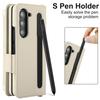 For Samsung Galaxy Z Fold5 5G Case Quilted Design PU Leather Wallet Phone Cover with Shoulder Strap