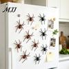 3D Creepy Spider DEcor 2/4/8Pcs Refrigerator Magnet, Lifelike Decorative Magnet for Spooky Decor Metal Surfaces, Magnetic Halloween Party Kitchen