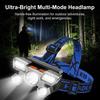 LED Five-Core Headlamp Rechargeable Outdoor Fishing And Mining Lamp With Long Battery Life