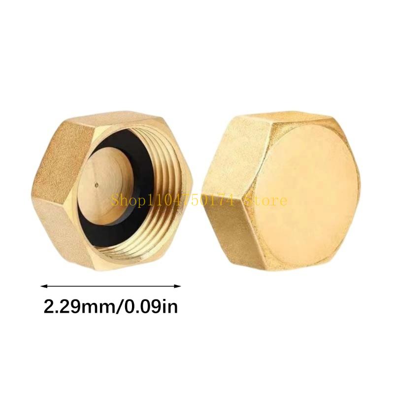 Heavy Duty Brass Threaded Plug 1/2Inch Internal Pipe Cap For Faucet Extensions Plumbing Connection And Leak Prevention top sale