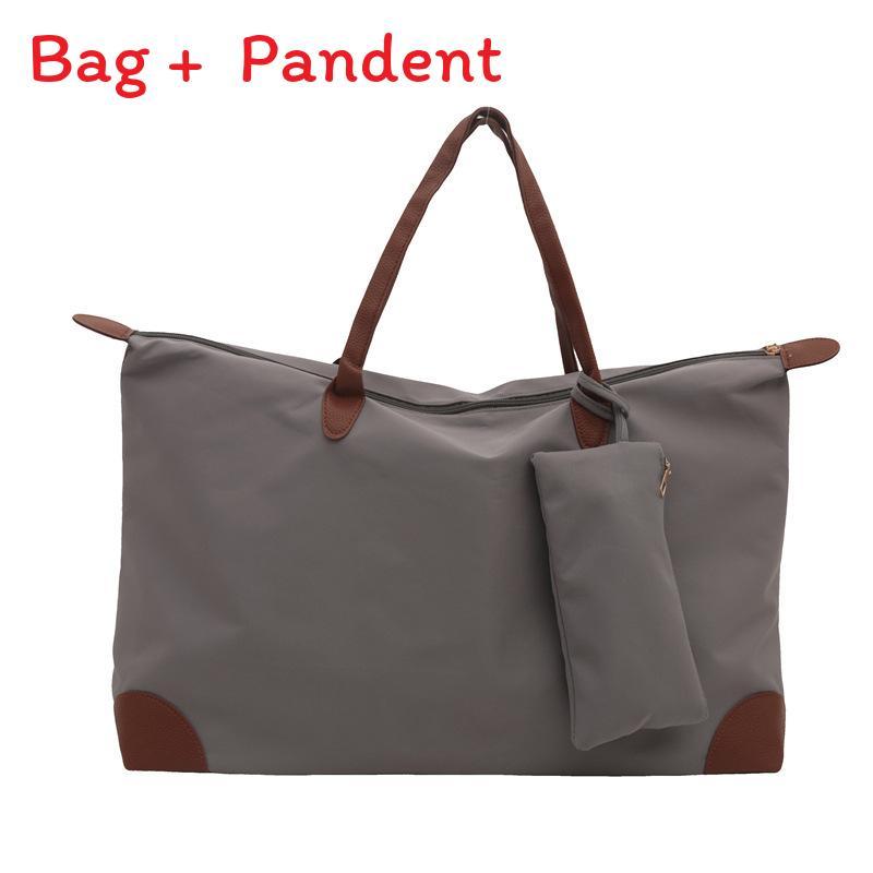 Nylon Tote Bag For Women Large Capacity Travel Handbag With Zipper Closure For Daily Use