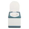 Portable Toilet Foldable Strong Load Bearing Mobile Bedside Commode Chair with Wide Seat for Adults Elderly Pregnancy