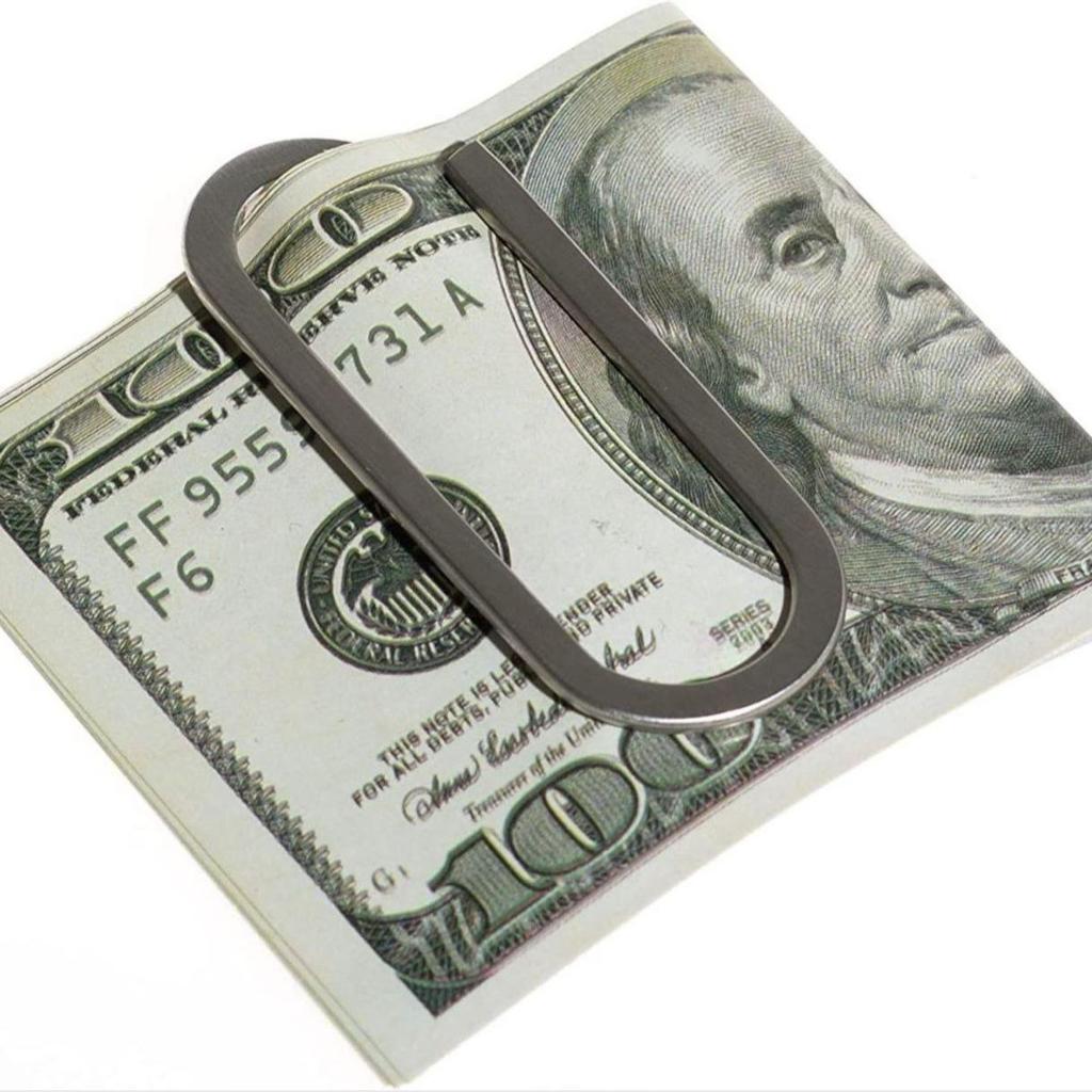 Metal Paperclip Card Holder & Bookmark Money Clip Gift