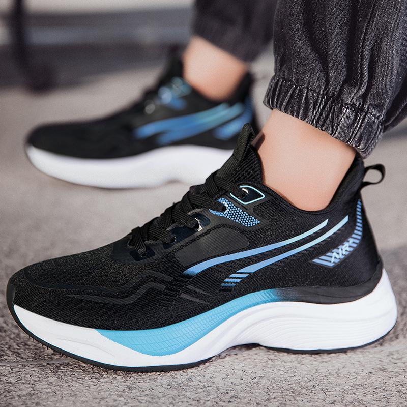 Spring and Autumn new soft-soled lightweight and breathable casual sports shoes thick-soled shock-absorbing, non-slip and wear-resistant running shoes