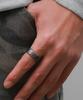 Blancier Hammered Bm266R1250 Vintage Men'S And Women'S Rings