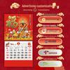 Jinquanda 2026 Year of the Horse Fu Character Desk Calendar - Special Edition, International Monthly Wall Calendar for Advertising