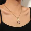 Unique Girl Boy Pendant Necklace Neckwear Daily Wear Accessory Perfect for Couple Looking for Personalized Jewelry