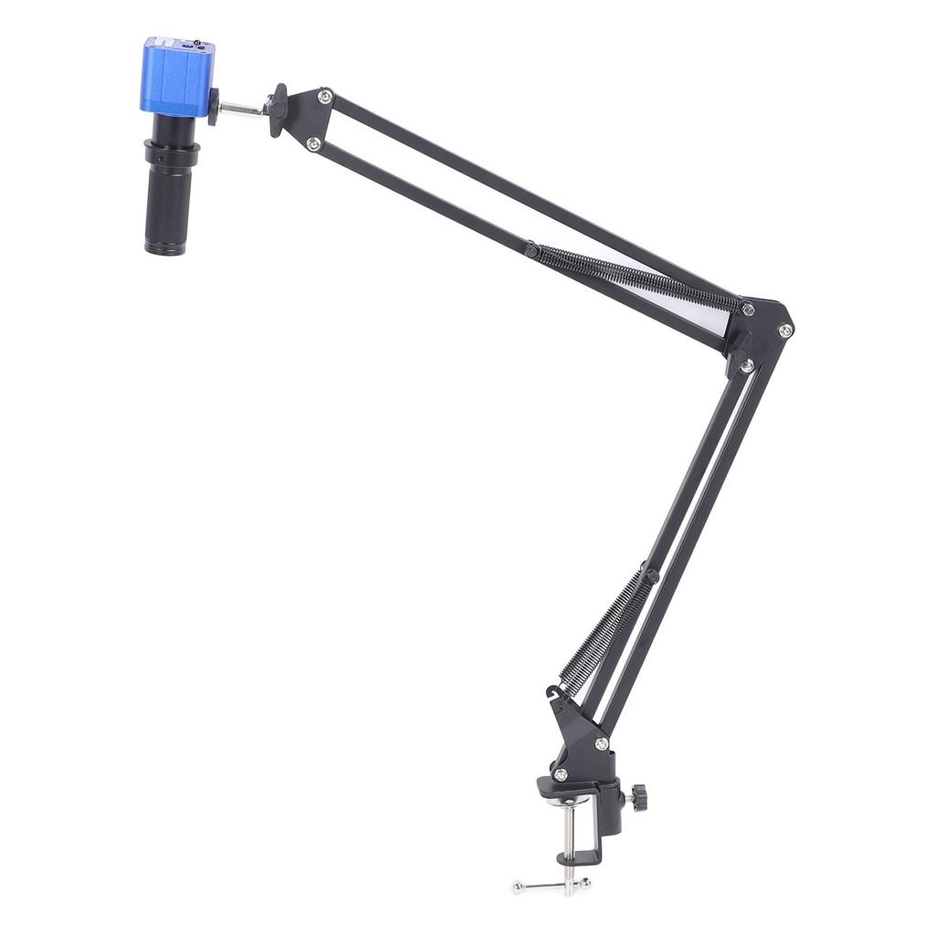 Digital Microscope Camera 1080P 24MP HD Industry Microscope Camera with 150X C Mount Lens and LED Ring Light EU Plug