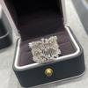 Musla Design Luxury Wide Ring for Women Pure 925 Sterling Silver HighQuality Jewelry Elegant Crossing Design for Party