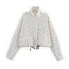 European and American style, wholesale women's clothing fashion versatile temperament casual design nine-color hair polka dot set