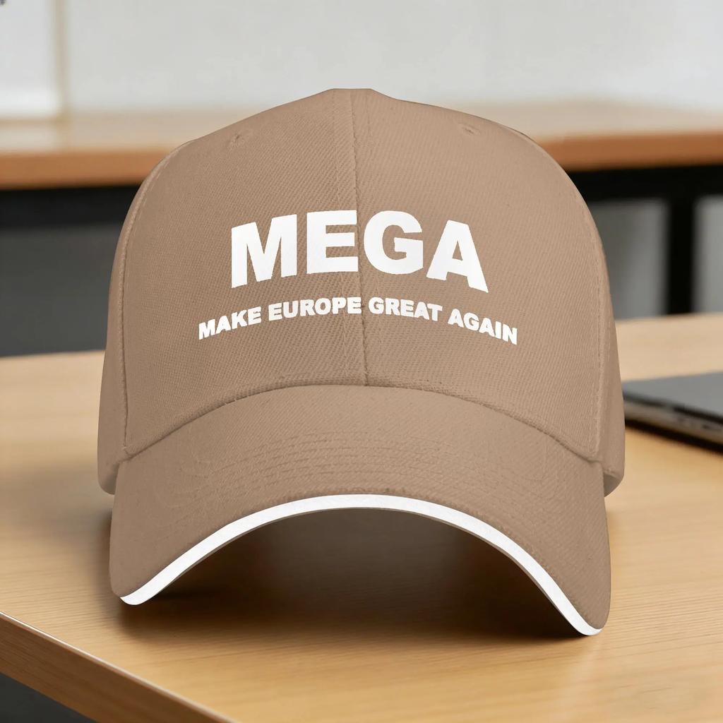 MEGA Make Europe Great Again Baseball Cap FeUnisex Unisex Print Trucker Hat Summer Yk Retro Outdoor Sport Dropshipping Snapback Cap