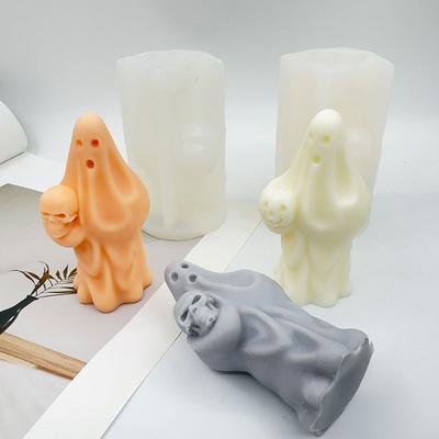 Geist Silikonform Gips Gips Geist Kerzenform Geistform Handgefertigt Halloween Formen Für Heimdekoration Feiertagsgeschenke Diy