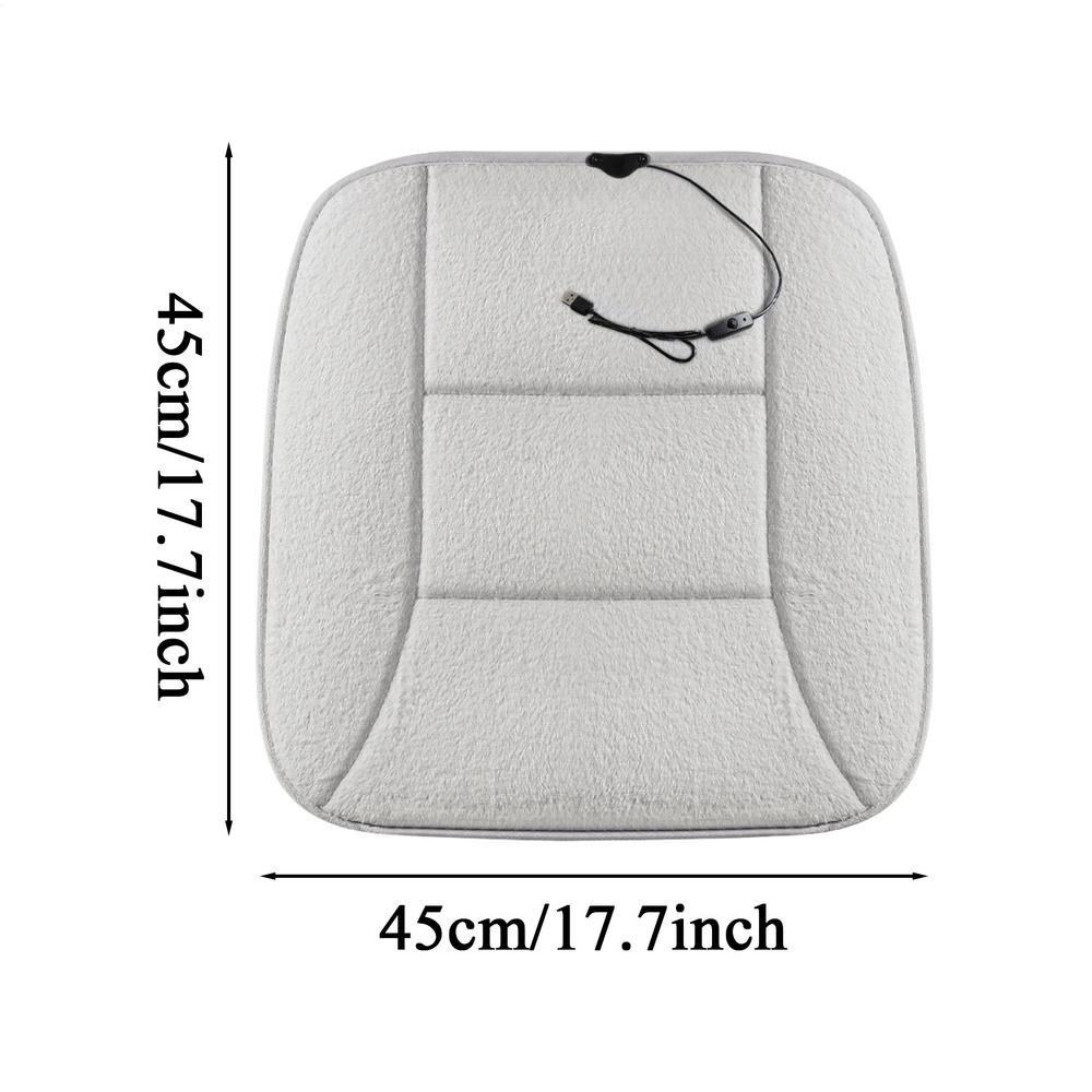Heated Seat Covers for Cars 12V Electric USB Rechargeable Auto Accessory Heated Seat Pad for Winter Vehicle SUV Trucks Van