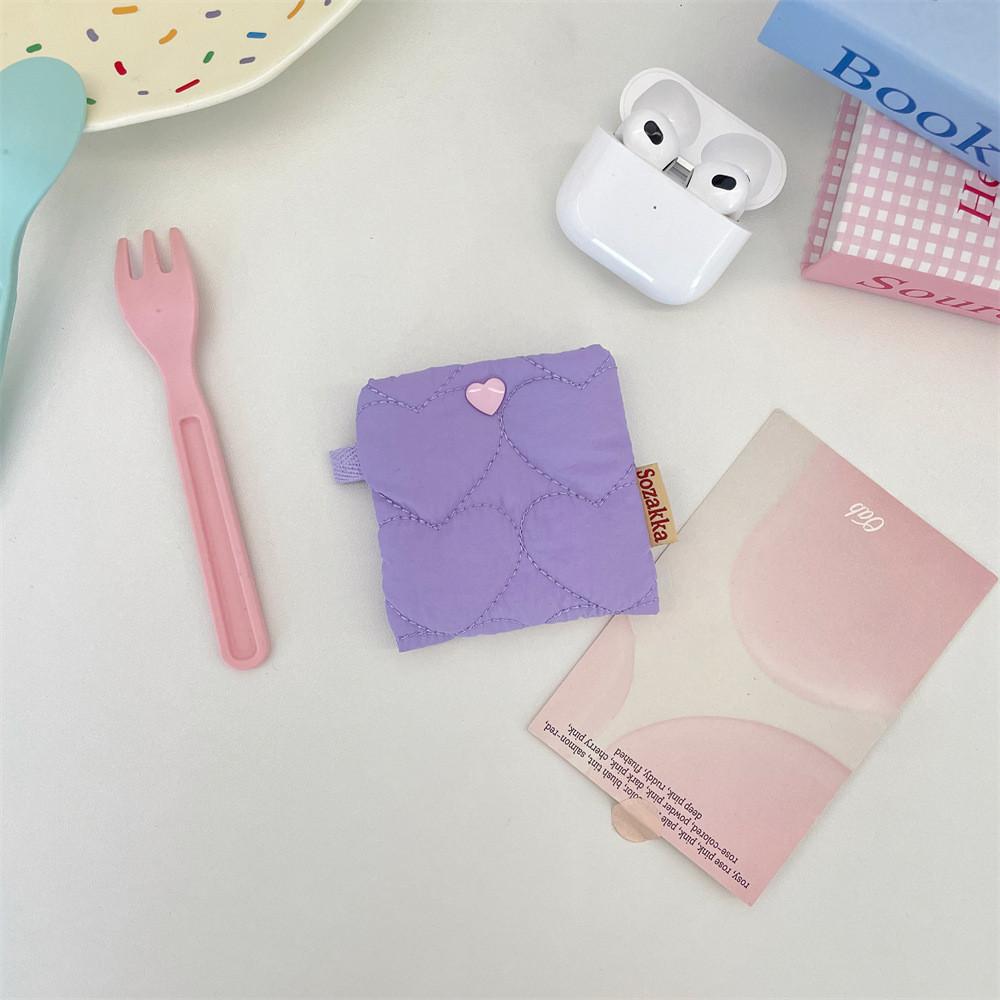 Student Earphone Case With Polyester Material Portable Organizer For Girls