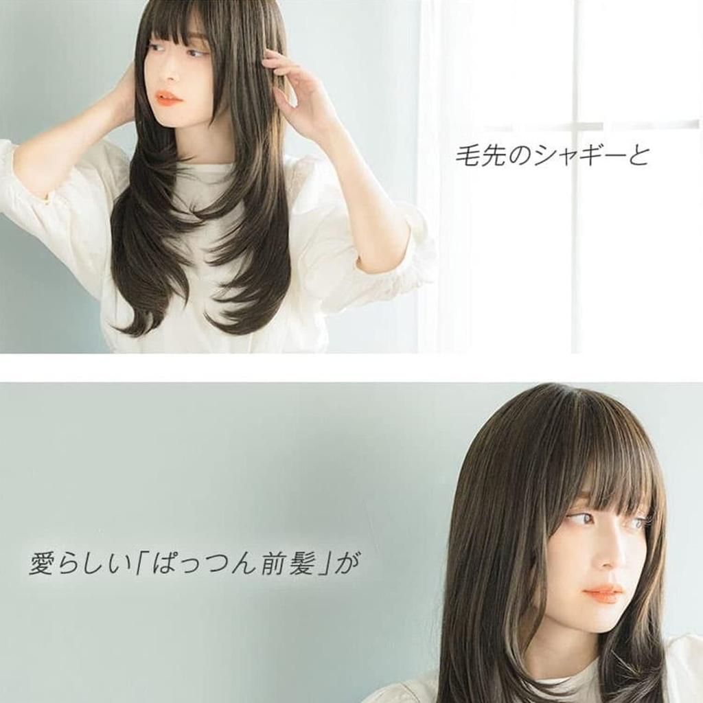 Wig Full Wig 4 Colors M Size Michelle Long Dark [Linea Storia] (Rich Brown)