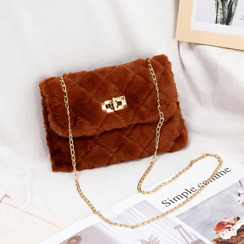 

Повседневная наплечная сумка с чистыми линиями коричневый