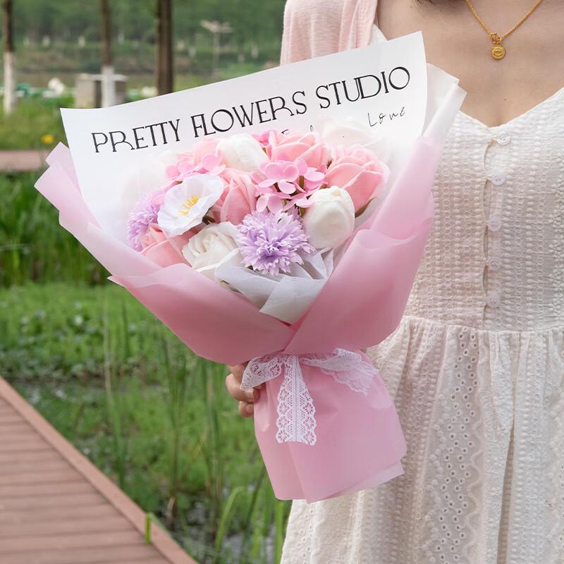 Букет из мыльных цветов «Вечная роза»