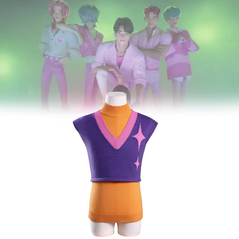 Demon Hunters Kpop Cosplay Costume Printed Design Stage Events Performances