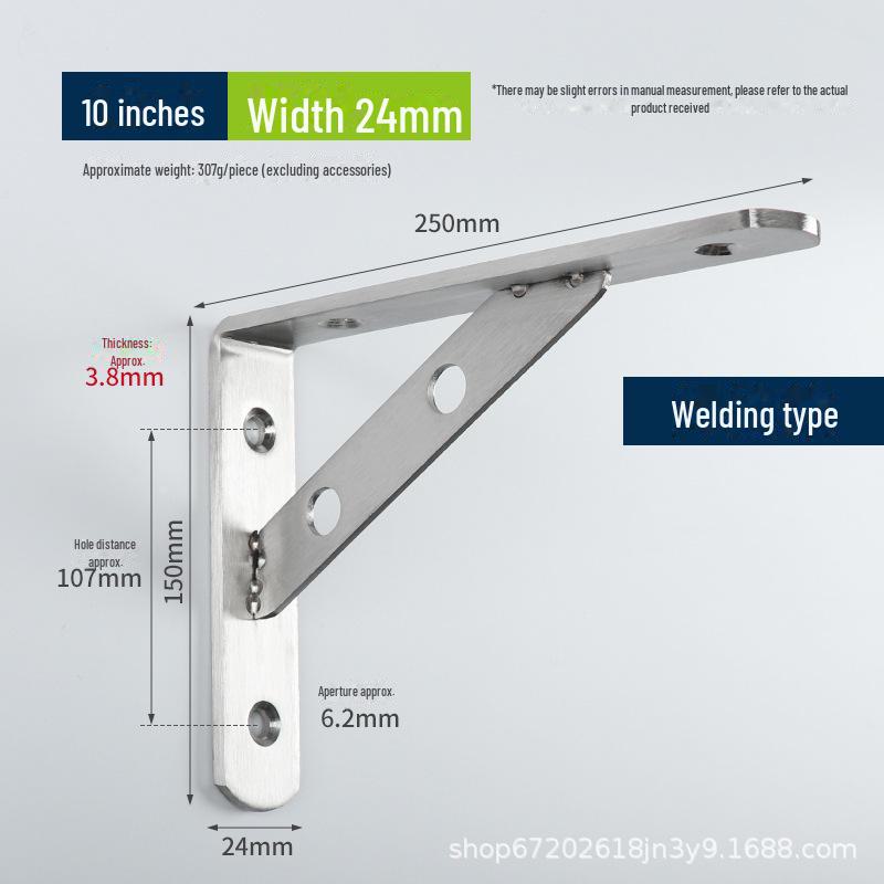 Stainless Steel Wall-Mounted Tripod Bracket for Load-Bearing Support