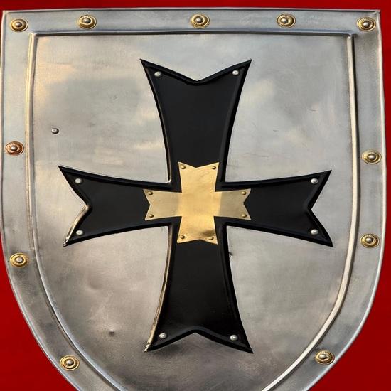71.12 Cm Templar Shield Crusader Templar Shield Battle Knight Heater Shield 18 Gauge Shield Best Gift