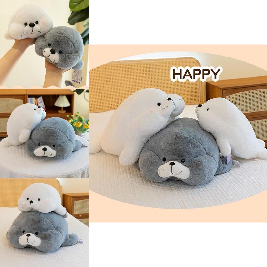 Adorable Large Sea Lion Plush Toy Soft Stuffed Animal Pillow For Cozy Comfort