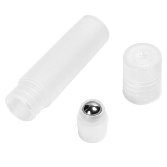 10Pcs Empty Clear Roller Ball Bottle Plastic Container for Essential Oil Perfume