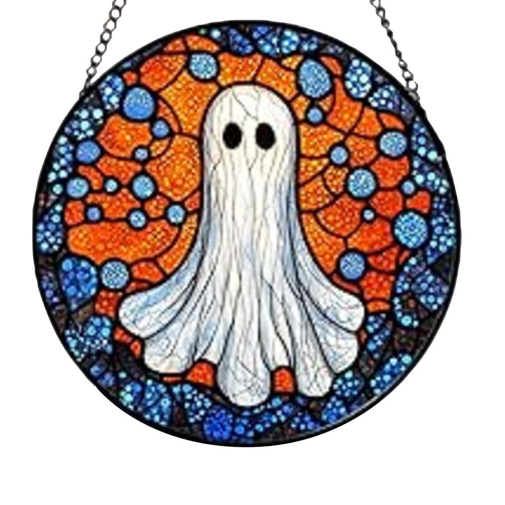 Light-Transparent Hanging Ornaments - Plastic 2D Flat Ornaments - Single Sided 3.9 Inch Christmas Decorations For Walls And Doors