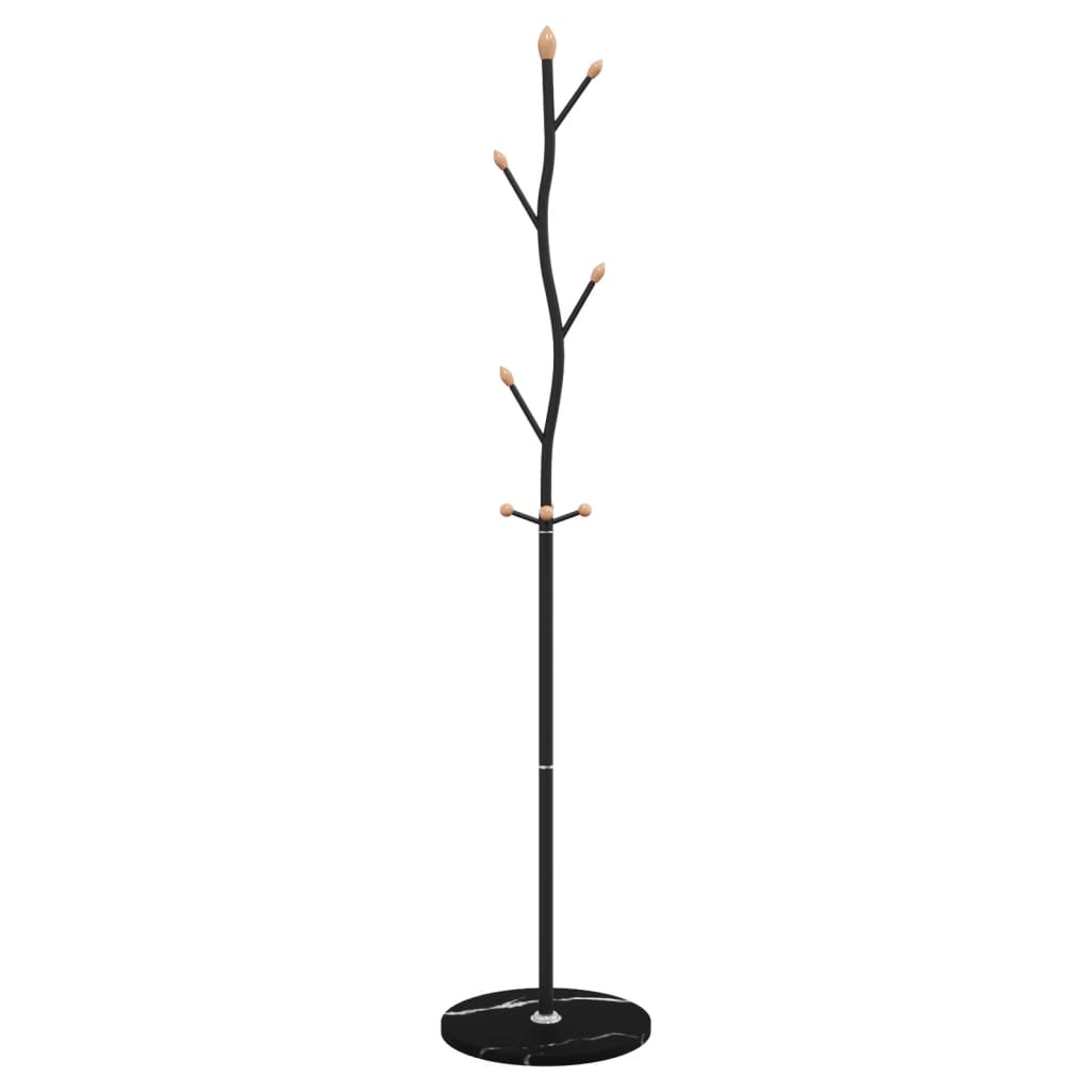Vidaxl Standing Coat Rack, Black, 177 Cm, Painted Iron