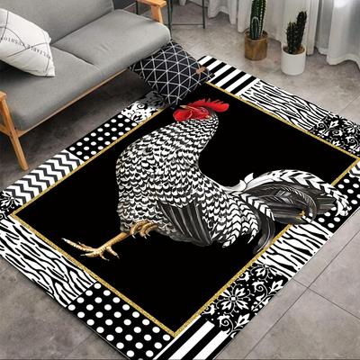 1Pcs Anti Fatigue Kitchen Rugs Farmhouse Chicken Print Waterproof Non-Slip Thick Cushioned Kitchen Mat Heavy Duty Comfort Standing Mat for Kitchen