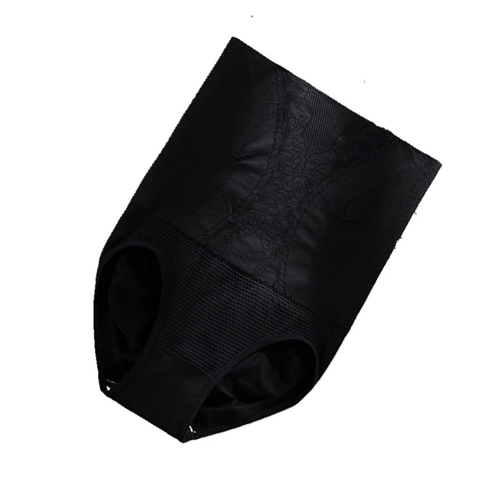 

High Waist Belly Underwear Postpartum Shapewear High Elasticity Tummy Control Body Shaping Panties Black M L