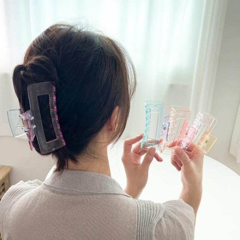 Anwabi Gradient Hair Transparent Women's Casual Hair Clip