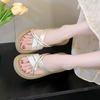 Cool slippers women's summer wear 2025 new fashion versatile with skirt thick bottom non-slip beach one-word drag