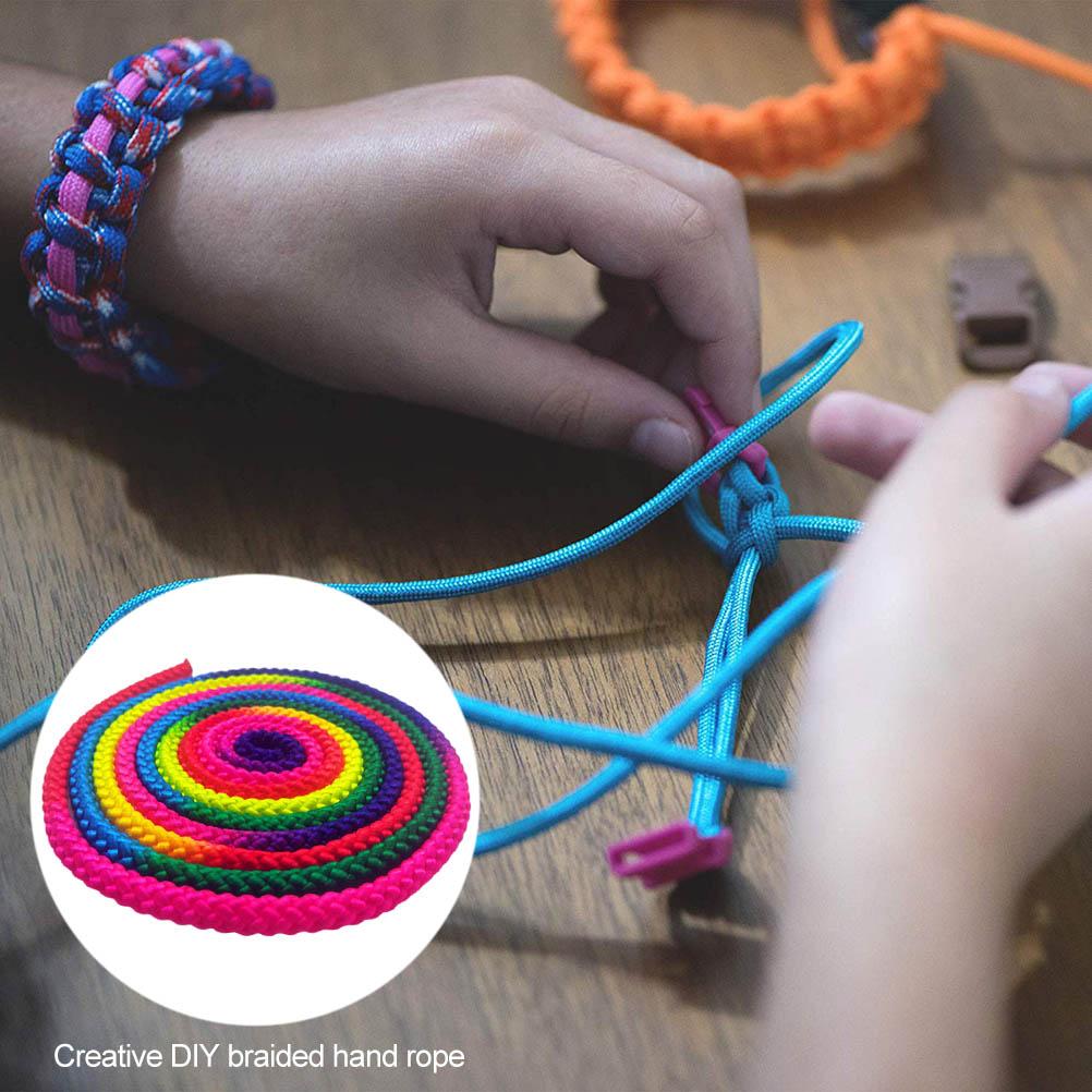 3 Meter Gymnastics Rope Rainbow Rhythmic Gymnastics Rope Sports Training Competition Rope DIY Braid