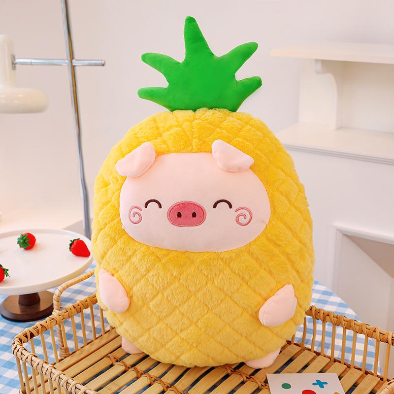 

Мультяшный фрукт ананас плюшевая игрушка животное диван подушка подушка для сна от подушки девушка подарок на день рождения украшение 50cm（0.43kg）