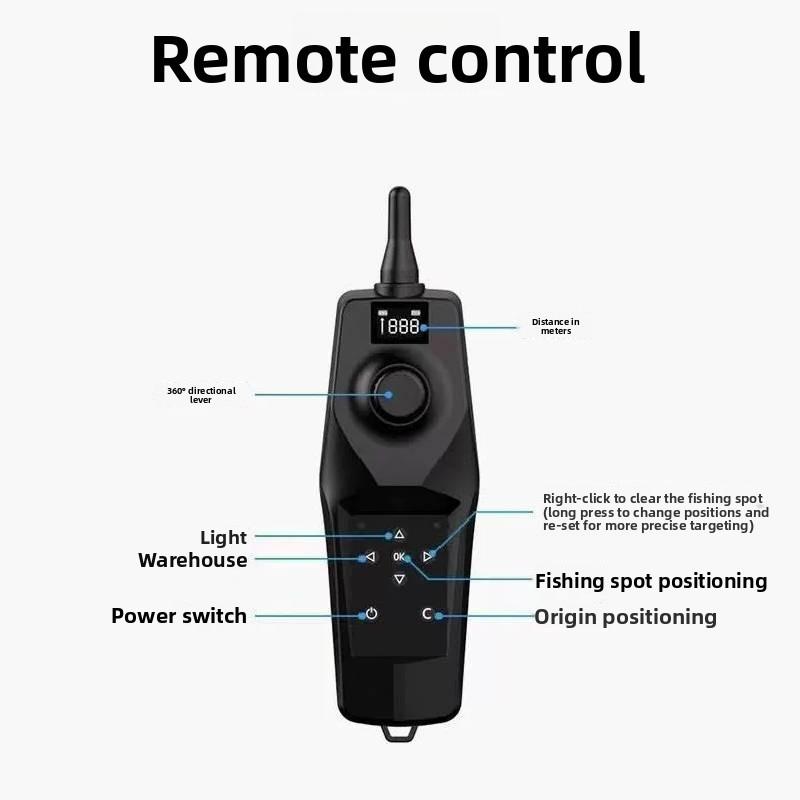Gps Remote Controller For Bait Boat With Auto Return And Highprecision Positioning For Fishing Enthusiasts