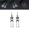 Summer 2023 Punk Skull Earrings With Electroplated Alloy For Hip Hop And Street Fashion