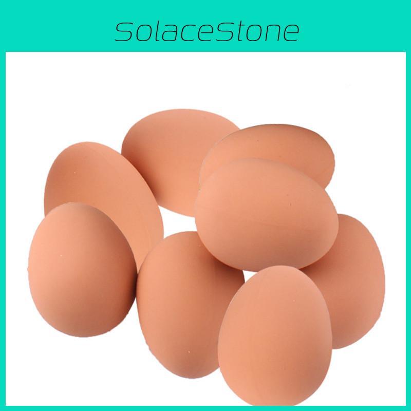 Chewable Rubber Egg Ball Lifelike Pet Toy Lightweight 60g