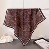 Trendy Print Square Scarf For Women Cotton Velvet Neck Scarf Shawl Warp Elegant Neckerchief Bandanas Ladies Hijab