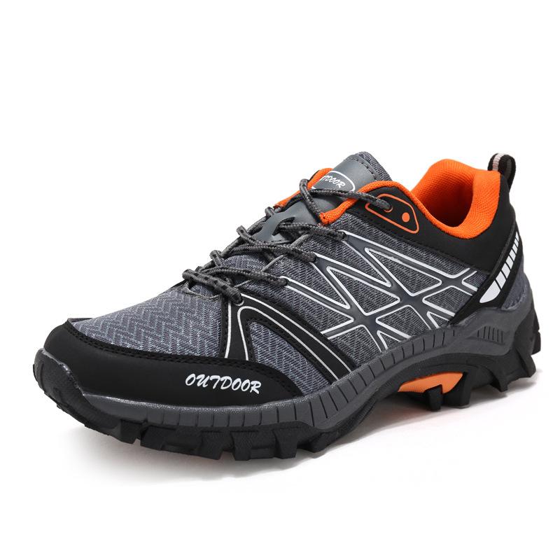Fashion Outdoor Comfortable Wearable Shoes Low Top Lace-up Hiking Boots Sneakers Breathable Mesh Casual Shoes Plus Size 39-45