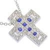 Damiani Belle Epoque XXS Necklace 20083513 Cross K18 White Gold/sapphire/diamond Cross 4.3g Unisex Used
