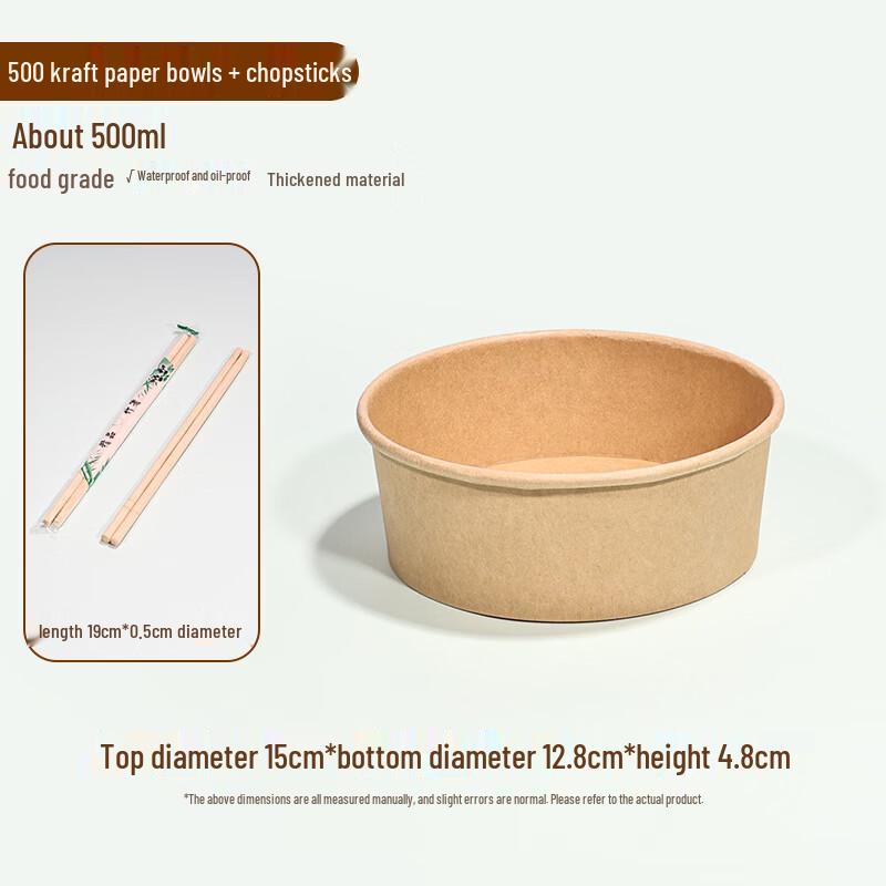 Thickened Disposable Wheat Straw Noodle Bowls