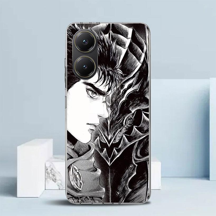 Black White G-Guts B-Berserks Phone Case For Xiaomi Poco F7 Ultra X5 X6 X7 Pro M7 Redmi 15C 15 13C 13 12C 12 10C 10 10A 9 9C 9A