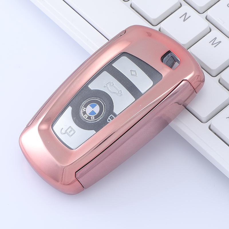 

BMW Key Cover for 3 and 5 Series - 525, 535, X3 Car Key Shell and Protector. розовый